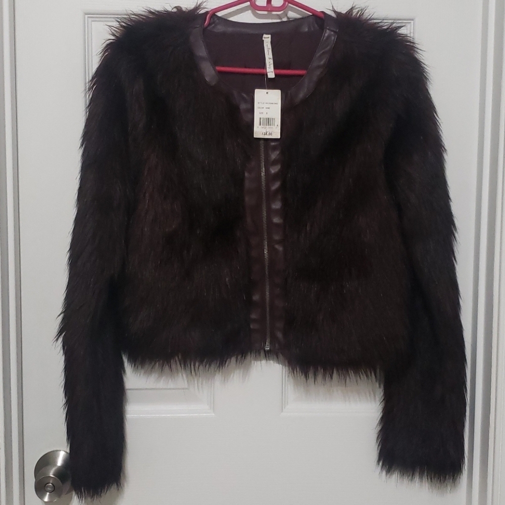 NWT Faux Fur Jacket